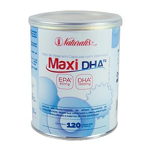 Maxi DHA Ômega-3 - Óleo de Peixe - 120 Cápsulas - Naturalis