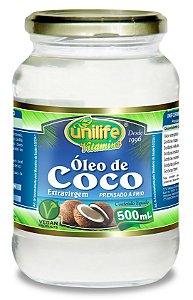 Óleo de Coco Extravirgem - 500ml - Unilife Vitamins