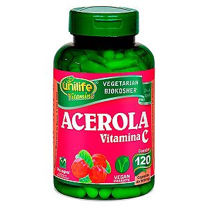 Acerola (Vitamina C) - 120 cápsulas - Unilife Vitamins