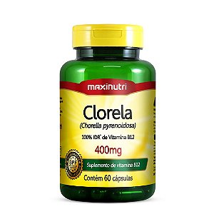 Clorela - 60 cápsulas - Maxinutri