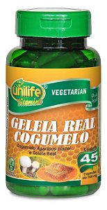 Geleia Real e Cogumelo - 45 cápsulas - Unilife Vitamins