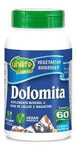 Dolomita - 60 cápsulas - Unilife Vitamins
