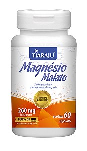 Magnésio Malato - 60 Cápsulas - Tiaraju