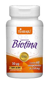 Biotina - 60 comprimidos - Tiaraju