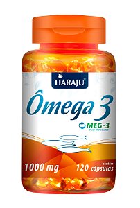 Omega 3 Óleo de Peixe 1000Mg - 120 Cápsulas - Tiaraju
