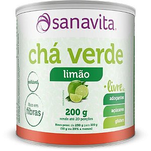 Chá Verde - 200g - Limão - Sanavita