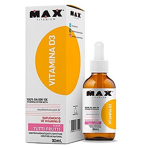 Vitamina D3 - 30ml - Tutti Frutti - Max Titanium
