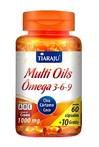 Multi Oils Ômega 3-6-9 - 60+10 cápsulas - Tiaraju