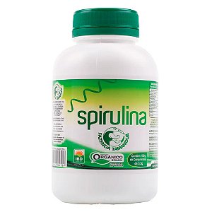 Spirulina Orgânica - 180g - 360 comprimidos - Fazenda Tamanduá