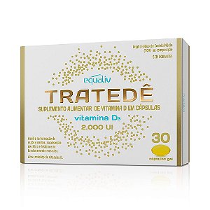 Tratedê Vitamina D3 2000UI - 30 cápsulas - Equaliv