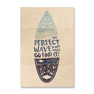 Print - The perfect wave is out there - Azul