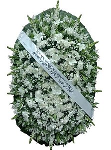 M - Coroa de Flores Celestial Branca