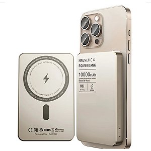 Carregador Portátil 10.000mAh Hrebos Slim Metal 22,5W