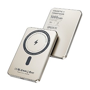 Carregador Portátil 5.000mAh Hrebos Slim Metal 20W