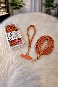 Kit Cordinha Salva celular de Pulso e Corpo cores