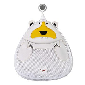 Organizador de Banho Urso Polar Branco - 3 Sprouts