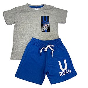 Conjunto Camiseta e Bermuda moletinho Urban