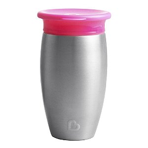 Copo Térmico Inox 360 Rosa - Munchkin