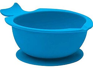 Bowl de Silicone com Ventosa Azul - Buba