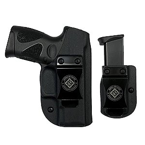 COLDRE KYDEX TAURUS G2C COM PORTA CARREGADOR VELADO