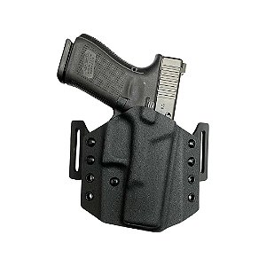 COLDRE KYDEX GLOCK G19 G19X G23 G25 G45 - EXTERNO (PRETO)