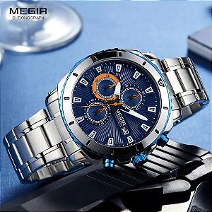 Relógio masculino de luxo original FRETE GRÁTIS