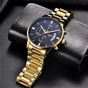 Relógio masculino de luxo original alta resistência frete grátis