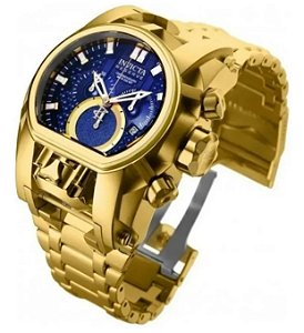 relogio invicta Zeus dourado azul luxo oferta pronta entrega