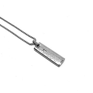 Cordão Pai Nosso - Aço Inox