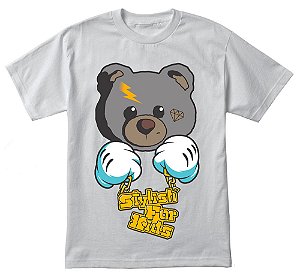 Camiseta infantil bad bear 100% algodão
