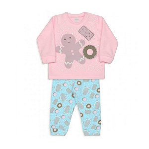 Pijama infantil Dedeka Soft brilha no escuro Biscoito