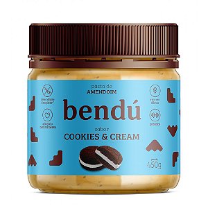 Pasta de Amendoim Cookies and Cream (450g) - Bendú