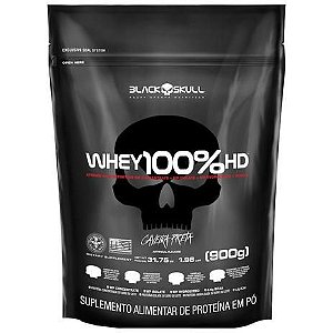 Whey 100% HD (900g) Refil - Black Skull