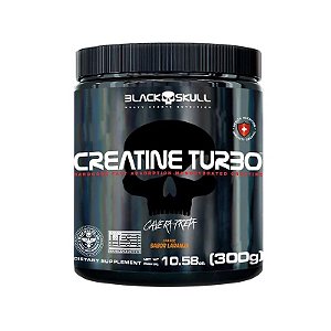 Creatine Turbo (300G) Laranja - Black Skull