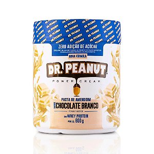 PASTA DE AMENDOIM CHOCOLATE BRANCO (600g) - DR PEANUT