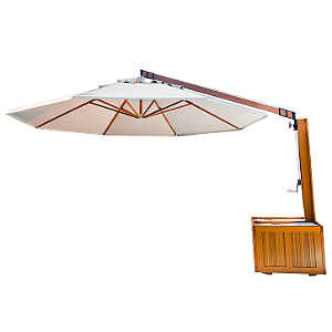 Ombrelone Supremo Haste Lateral Floreira 4m Redondo Viva Vida