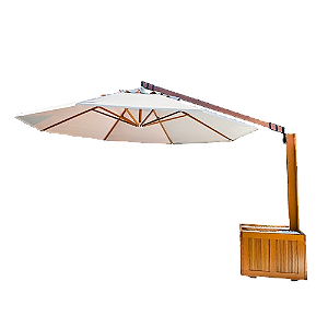 Ombrelone Supremo Haste Lateral Floreira 4m Redondo Viva Vida