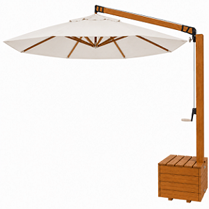 Ombrelone Supremo Haste Lateral Floreira 3m Redondo Viva Vida