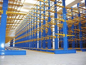 Estante estrutura de armazenamento cantilever