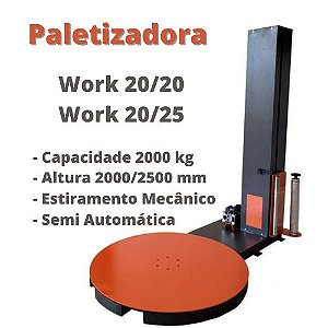 Paletizadora Work 20-20 -  Automática - Envolvedora de Pallets