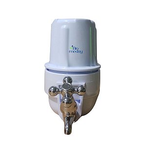 Filtro  TRipla Ação 5" Ponto de Uso com Torneira– Bloco de Carvão Ativado | Ponto de Uso (POU)