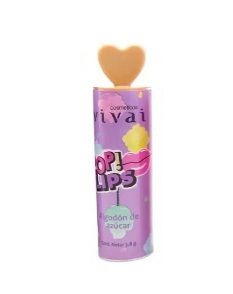  Batom Pop Lips Vivai - Algodon de Azucar