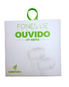 Fone de Ouvido GT-SEF12 Premium GoldenNultra