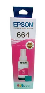 EPSON T664 Tinta EcoTank de alta capacidade para impressoras Magenta