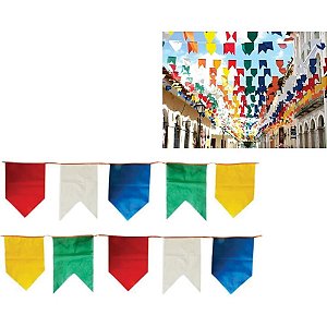 Artigo para Decoracao Bandeirinha Plastica 10M