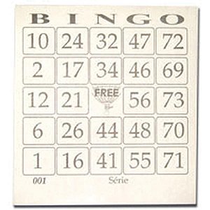 Bloco para Bingo Jornal 110X100MM 100 Folhas