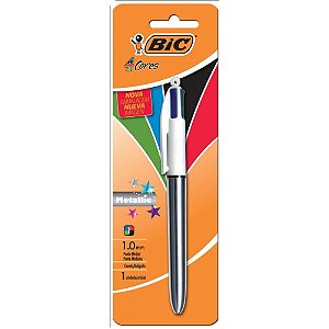 Caneta Esferografica BIC 4 Cores Metallic Corpo PTA