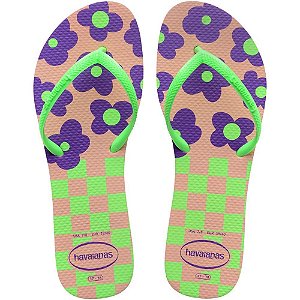 Chinelo Havaianas Feminino FLAT MIX 35/6 ROSA/VERDE