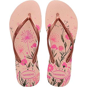 Chinelo Havaianas Feminino SLIM Organic 41/2 Rosa Ballet