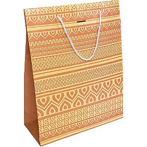 Sacola para Presente Decorada MASCULINA/NEUTRA MD 27X21X10